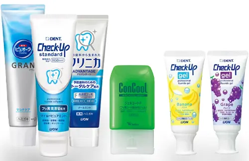 フッ素やキシリトール配合の歯磨き粉
